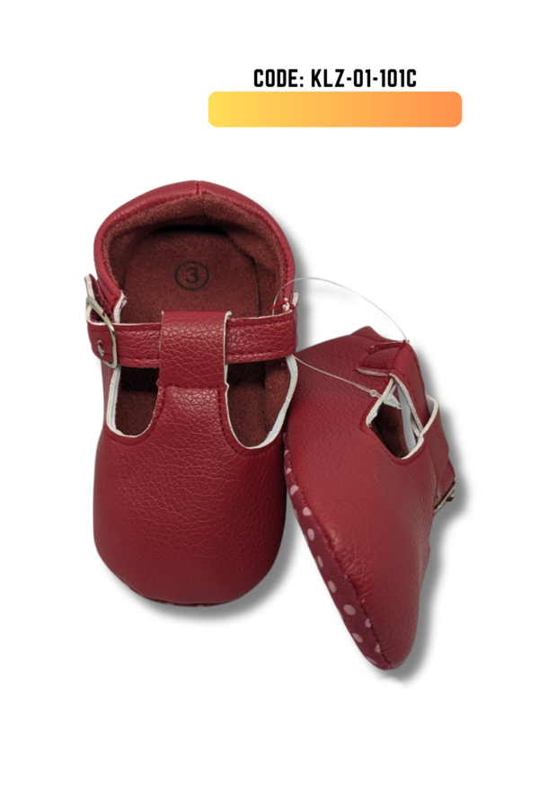 Princess Mary Leather Baby Shoes (KLZ-01-101B, 101C, 101,D, 101E) - Image 2
